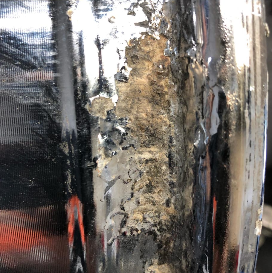 Corrosion causing air leaks